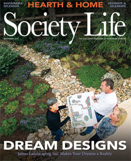 Landscaping article in Society Life Magazine