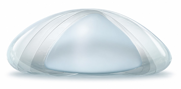 Serene structured saline breast implant